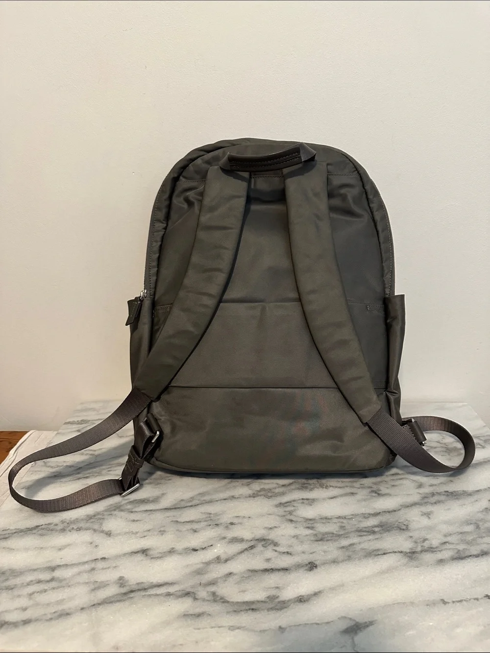 TUMI Voyageur Andorra Gray Nylon Travel School Work Backpack mink Gray